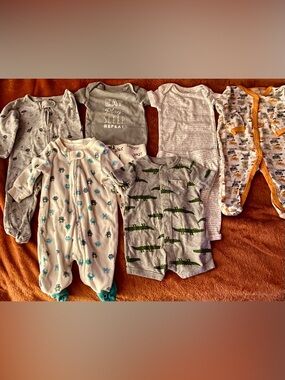 CARTER’S BABY BOY One-Piece Clothing Bundle - EUC; size - 3 mos.